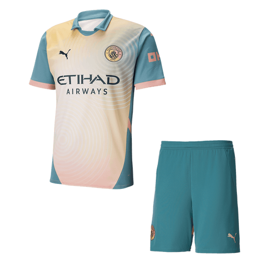 Manchester City Fourth Away  Soccer Jersey Kit(Jersey+Shorts) 2024/25 - Definitely City Top Soccer Jerseys Store