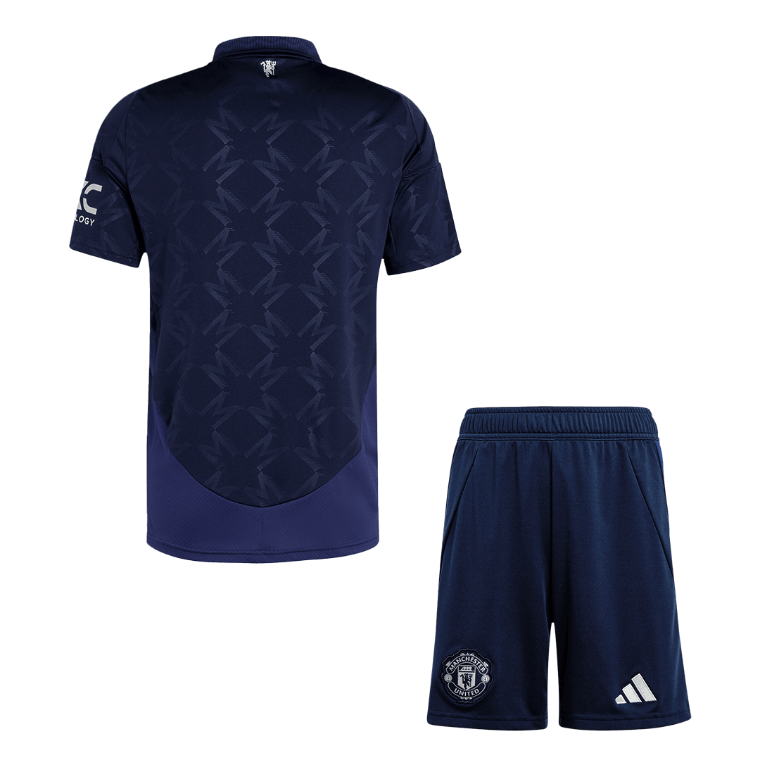 Manchester United Away Soccer Jersey Kit(Jersey+Shorts) 2024/25 Top Soccer Jerseys Store