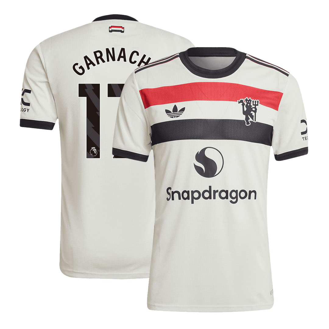 Player Version GARNACHO #17 Manchester United Third Away Soccer Jersey 2024/25 Top Soccer Jerseys Store