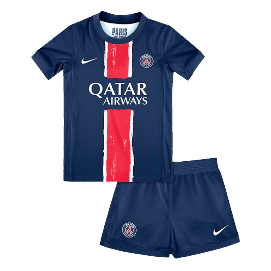 Kid's PSG Home Soccer Jersey Kit(Jersey+Shorts) 2024/25 Top Soccer Jerseys Store