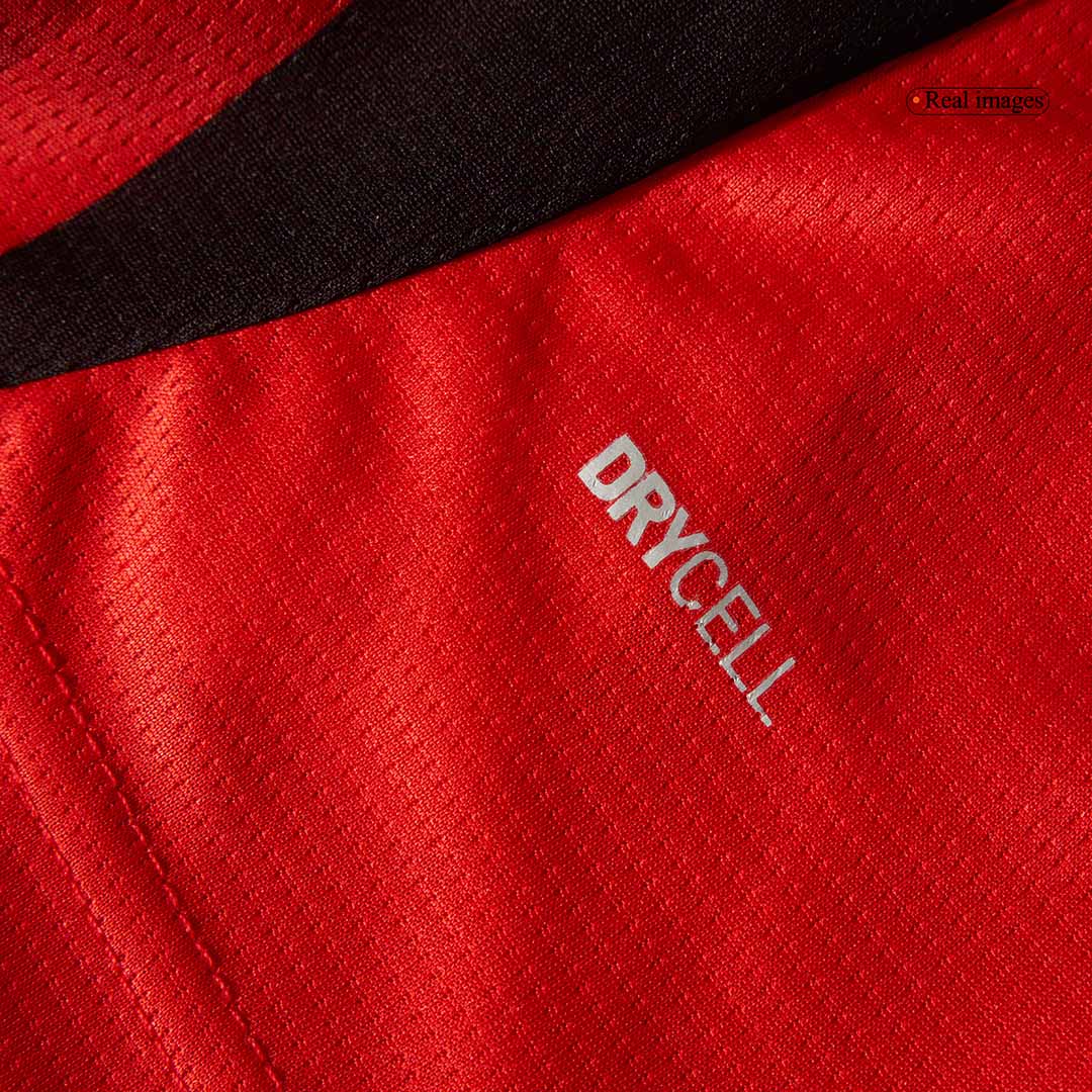 AC Milan Home Long Sleeve Soccer Jersey 2024/25 Top Soccer Jerseys Store