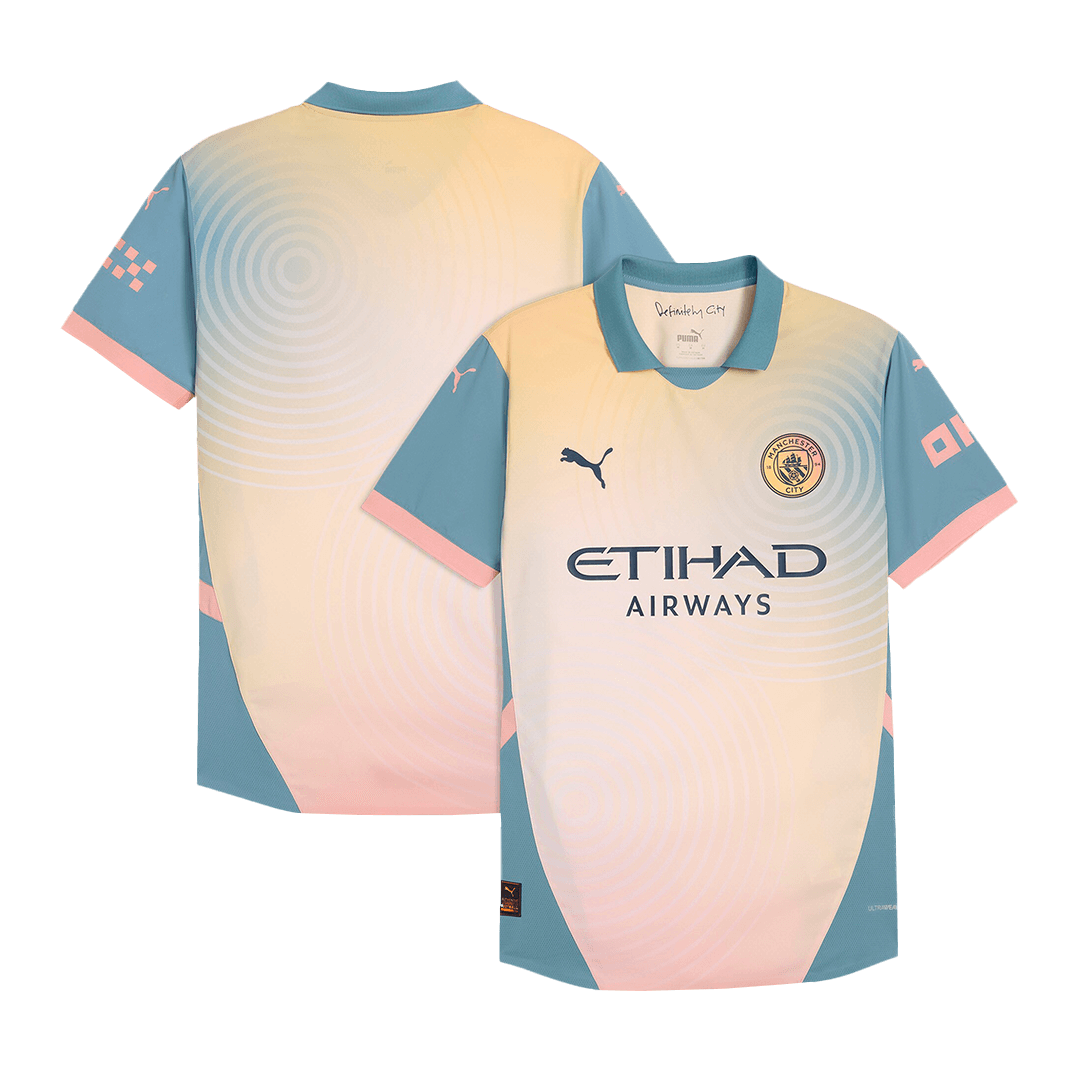 Player Version Manchester City Fourth Away Soccer Jersey 2024/25- Definitely City (UCL) Top Soccer Jerseys Store