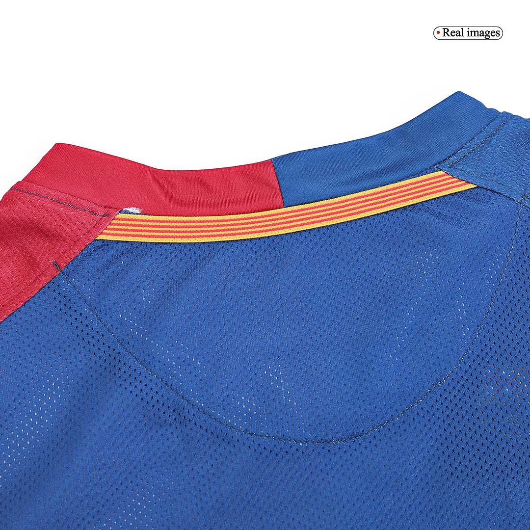Retro A.INIESTA #8 2008/09 Barcelona Home Long Sleeve Soccer Jersey- UCL Final Top Soccer Jerseys Store