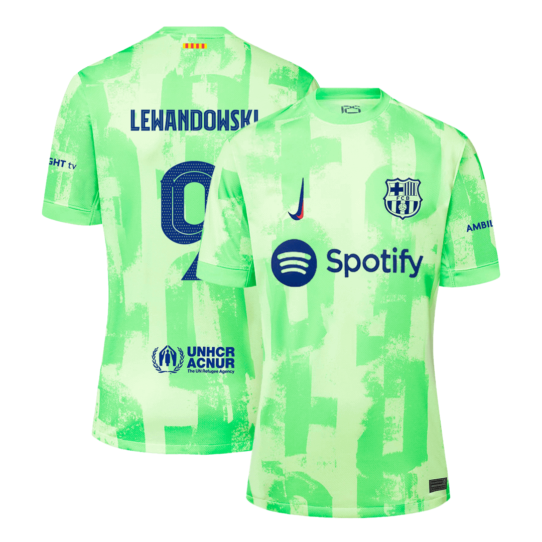 LEWANDOWSKI #9 Barcelona Third Away Soccer Jersey 2024/25- UCL Top Soccer Jerseys Store