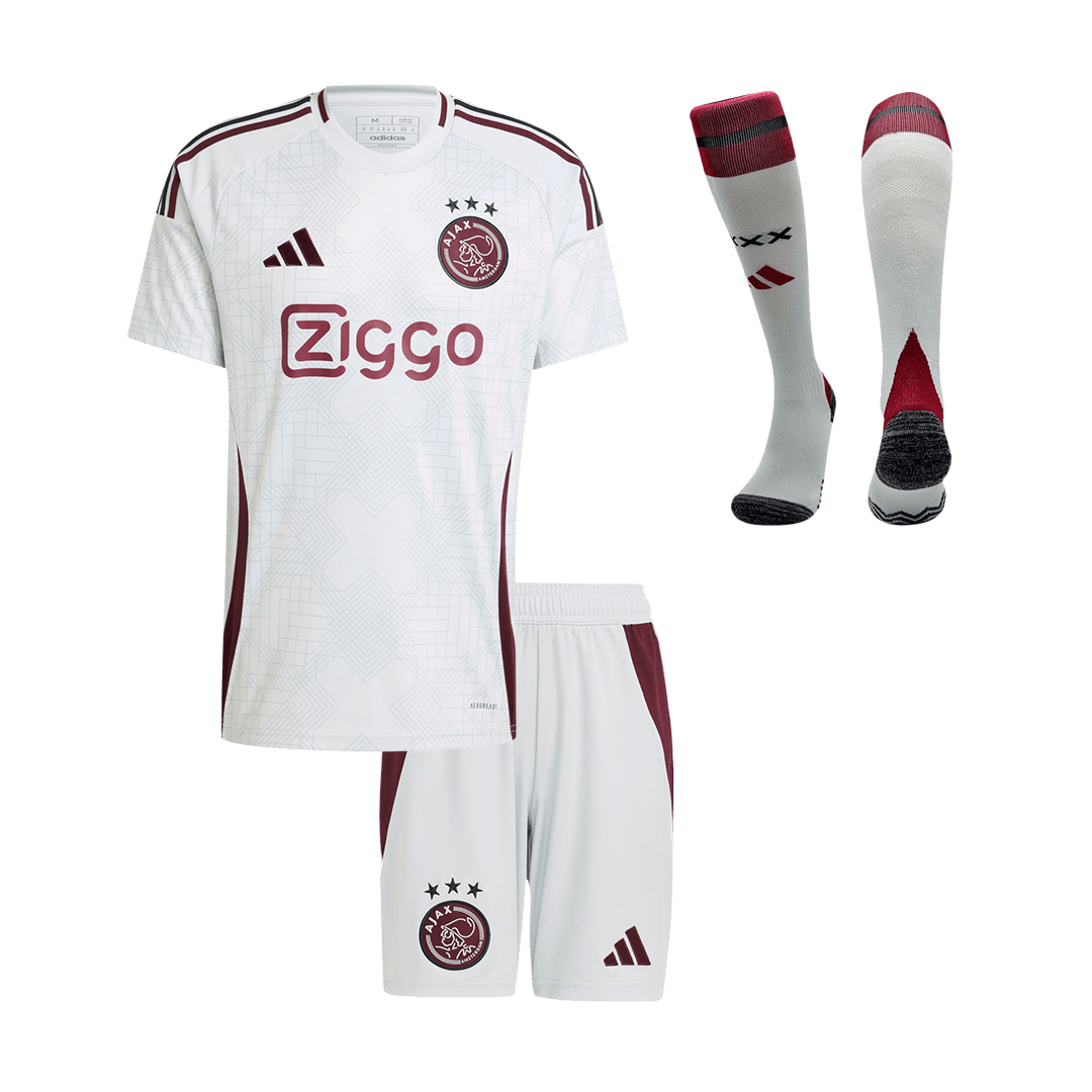 Kid's Ajax Third Away Soccer Jersey Kit(Jersey+Shorts+Socks) 2024/25 Top Soccer Jerseys Store