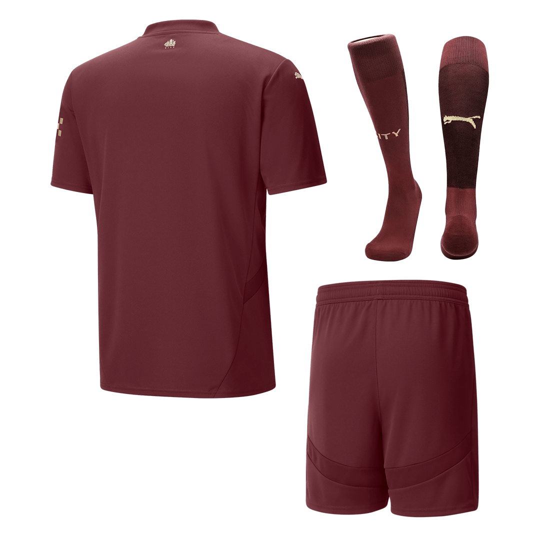 Manchester City Third Away Soccer Jersey Kit(Jersey+Shorts+Socks) 2024/25 Top Soccer Jerseys Store