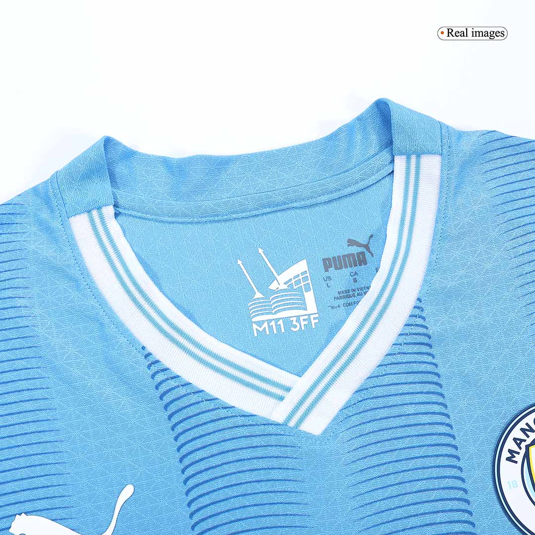 Player Version HAALAND #9 Manchester City Home  Soccer Jersey 2023/24 Top Soccer Jerseys Store