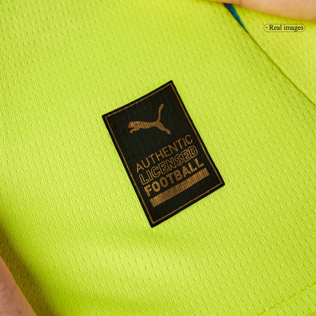 Kid's Manchester City Away Soccer Jersey Kit(Jersey+Shorts) 2024/25 Top Soccer Jerseys Store