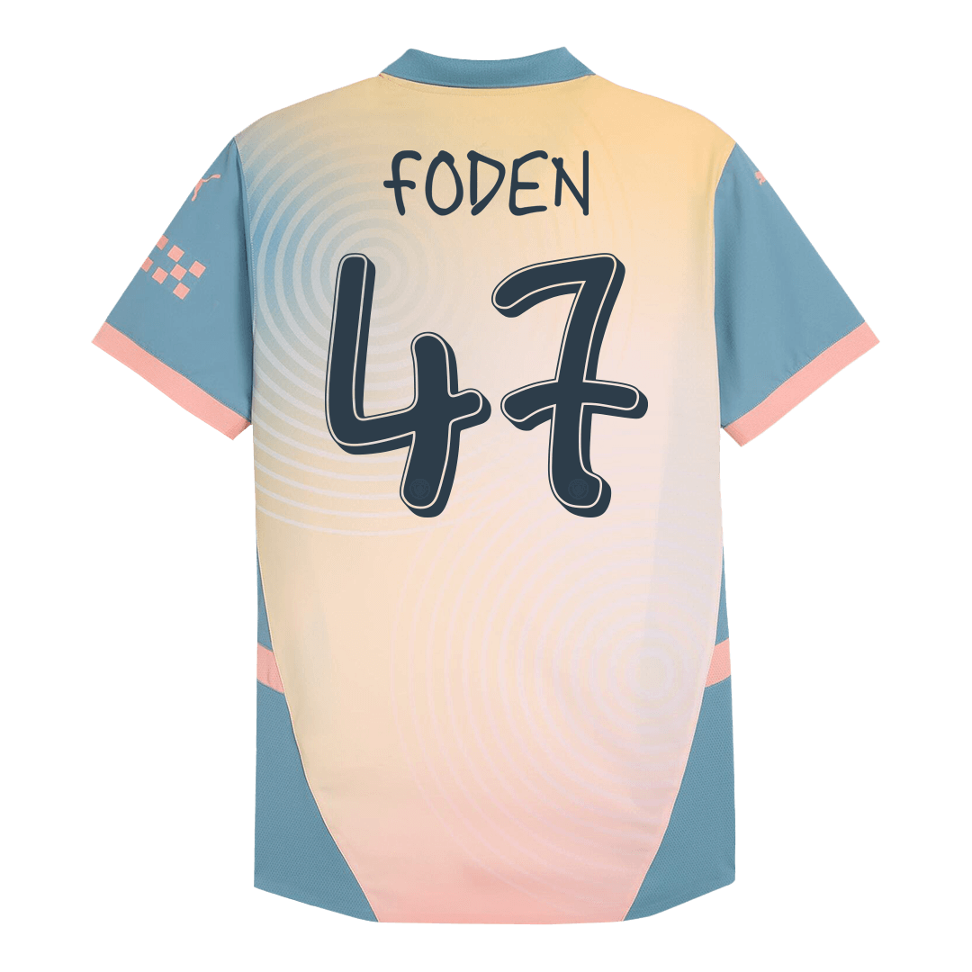 Player Version FODEN #47 Manchester City Fourth Away  Soccer Jersey 2024/25 - Definitely City Top Soccer Jerseys Store