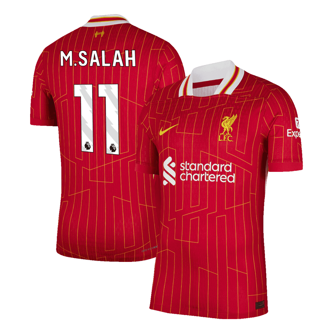 Player Version M.SALAH #11 Liverpool Home Soccer Jersey 2024/25 Top Soccer Jerseys Store