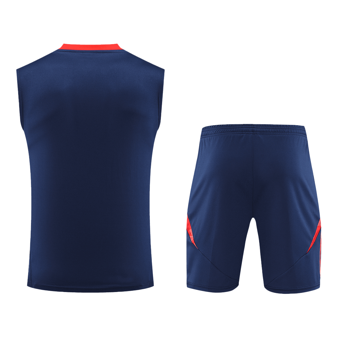 Manchester United Pre-Match Soccer Jersey Vest Kit(Jersey+Shorts) 2024/25 Top Soccer Jerseys Store