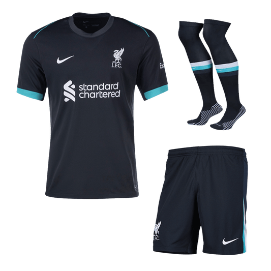 Liverpool Away  Soccer Jersey Kit(Jersey+Shorts+Socks) 2024/25 Top Soccer Jerseys Store
