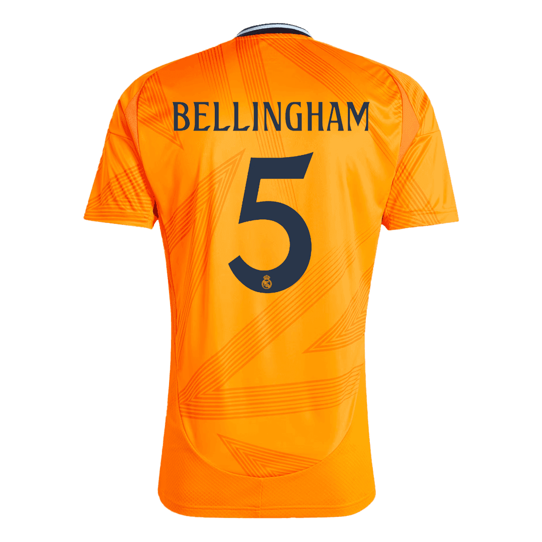 BELLINGHAM #5 Real Madrid Away  Soccer Jersey 2024/25 Top Soccer Jerseys Store