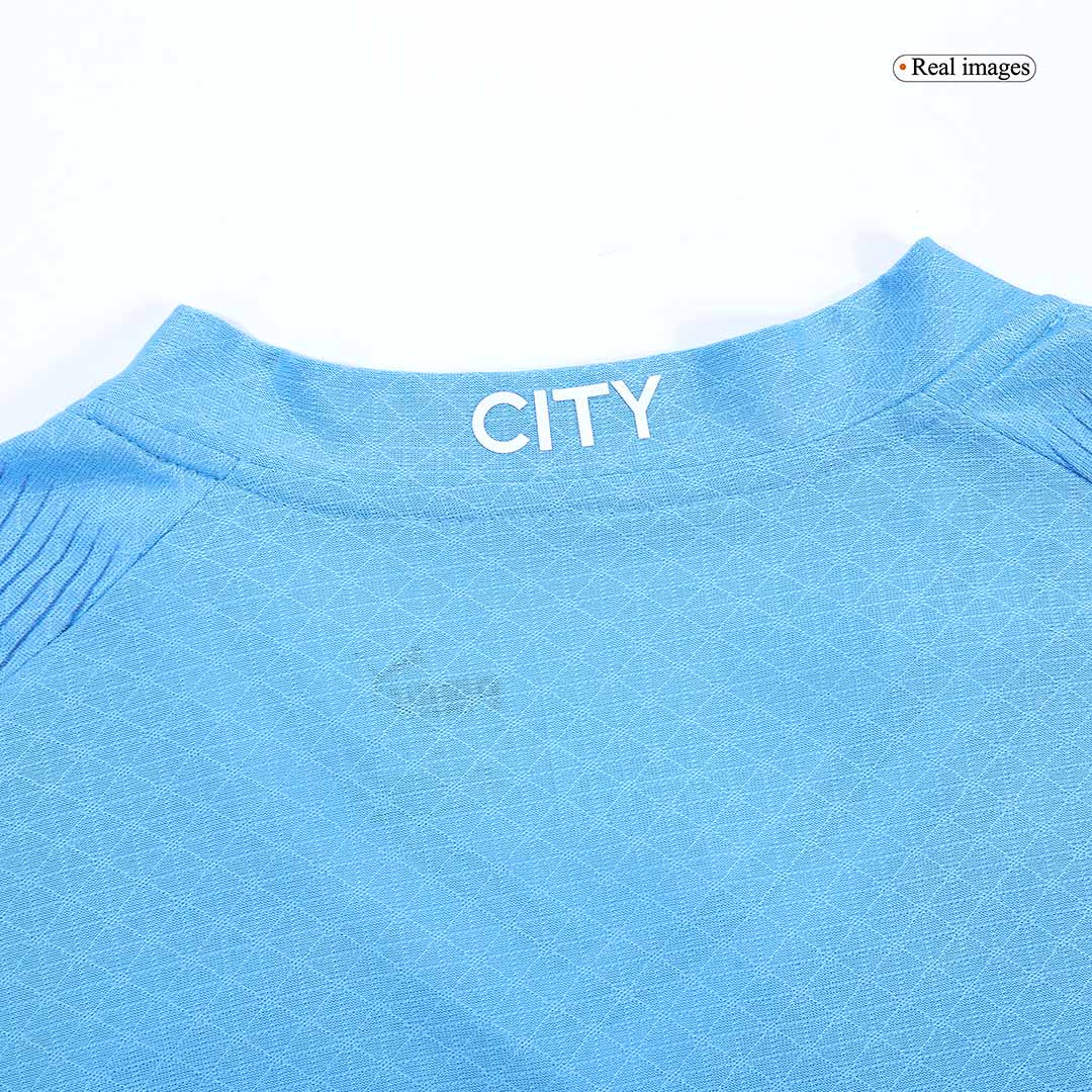 Player Version DE BRUYNE #17 Manchester City Home  Soccer Jersey 2023/24 Top Soccer Jerseys Store