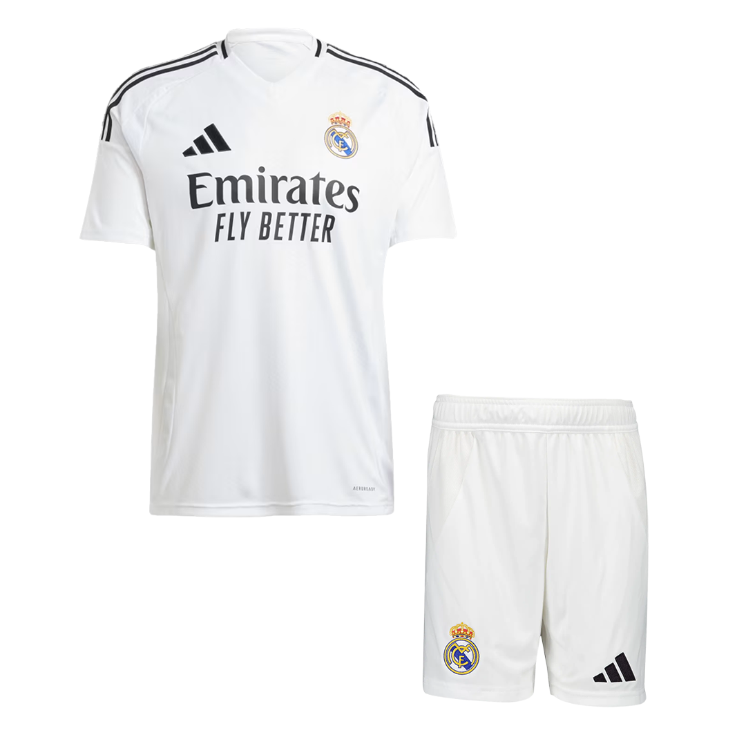 Real Madrid Home  Soccer Jersey Kit(Jersey+Shorts) 2024/25 Top Soccer Jerseys Store