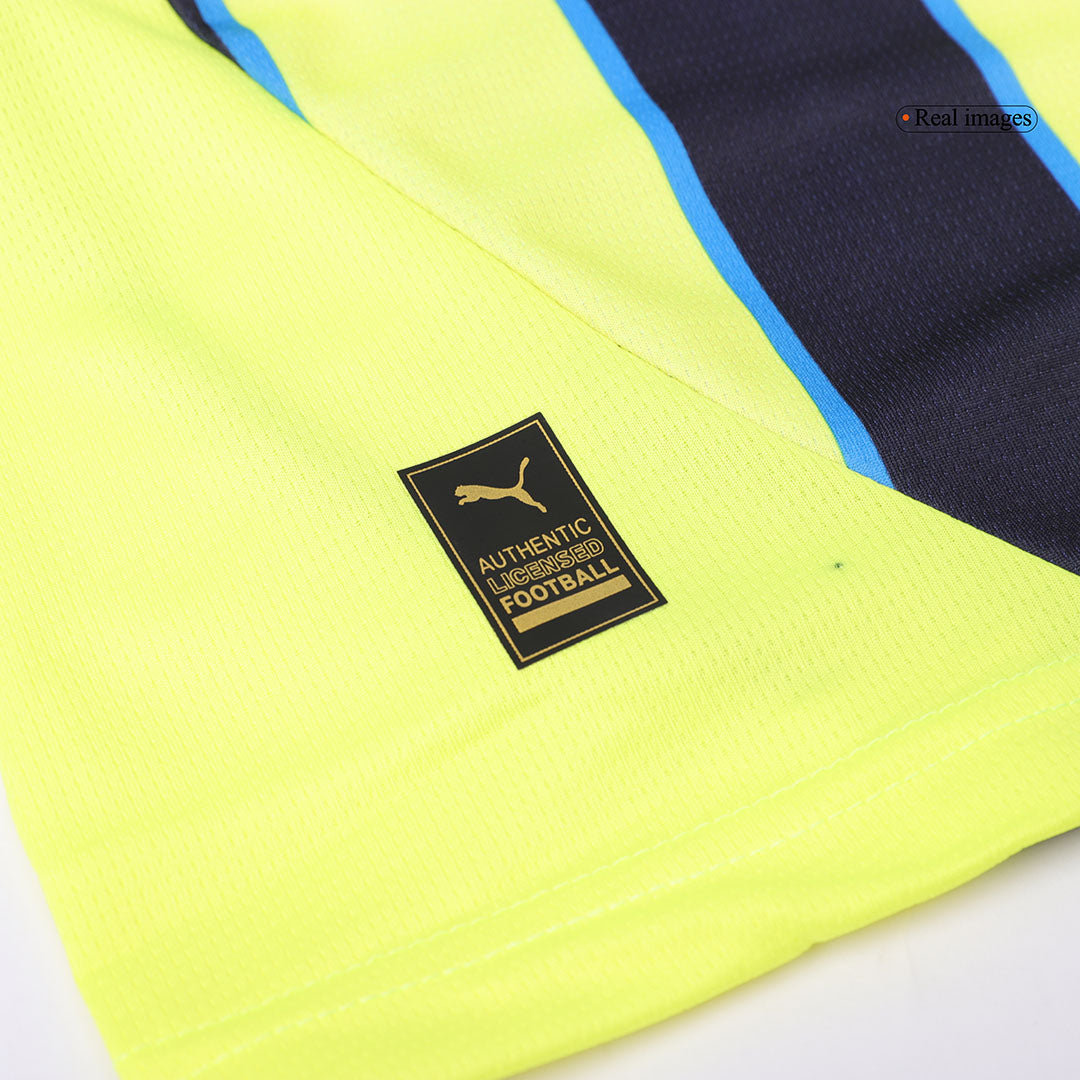 Manchester City Away Soccer Jersey Kit(Jersey+Shorts+Socks) 2024/25 Top Soccer Jerseys Store