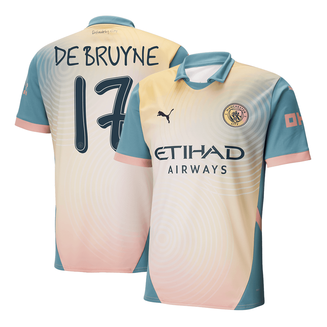 DE BRUYNE #17 Manchester City Fourth Away Soccer Jersey 2024/25 - Definitely City Top Soccer Jerseys Store