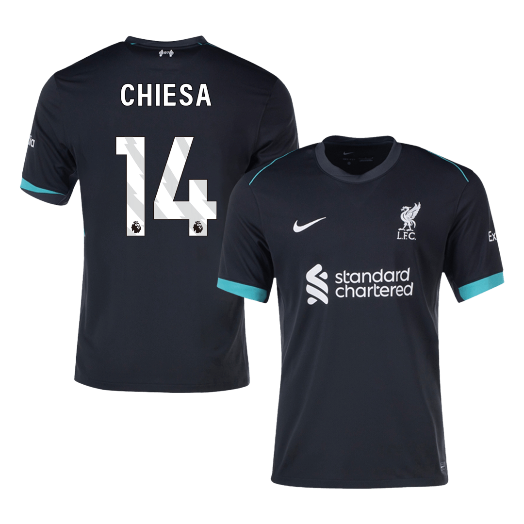 CHIESA #14 Liverpool Away  Soccer Jersey 2024/25 Top Soccer Jerseys Store