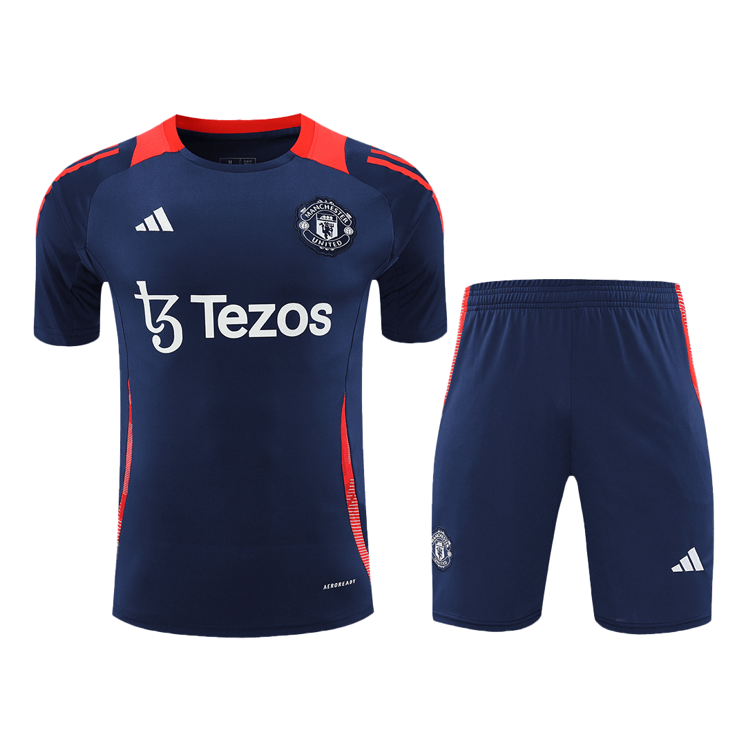 Manchester United Pre-Match Soccer Jersey Kit(Jersey+Shorts) 2024/25 Top Soccer Jerseys Store