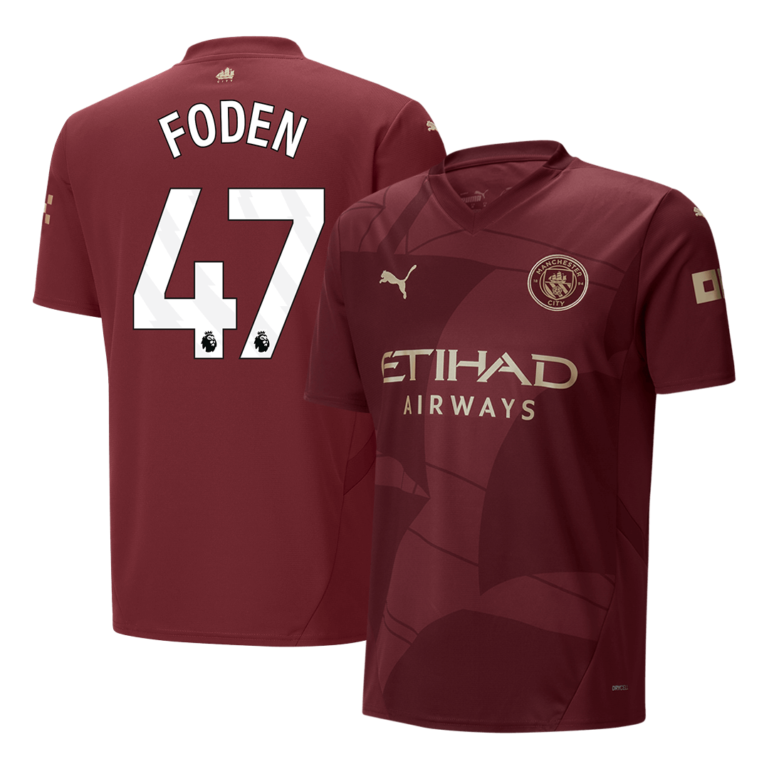 FODEN #47 Manchester City Third Away  Soccer Jersey 2024/25 Top Soccer Jerseys Store