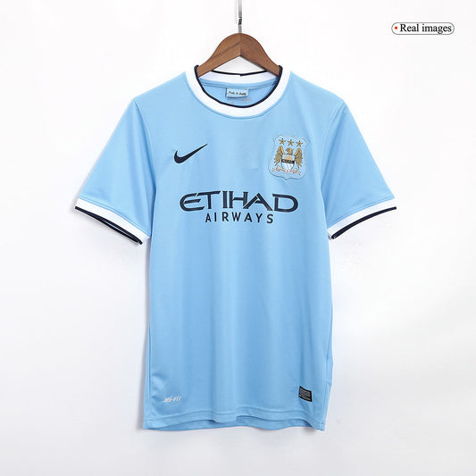Retro 2013/14 Manchester City Home  Soccer Jersey Top Soccer Jerseys Store