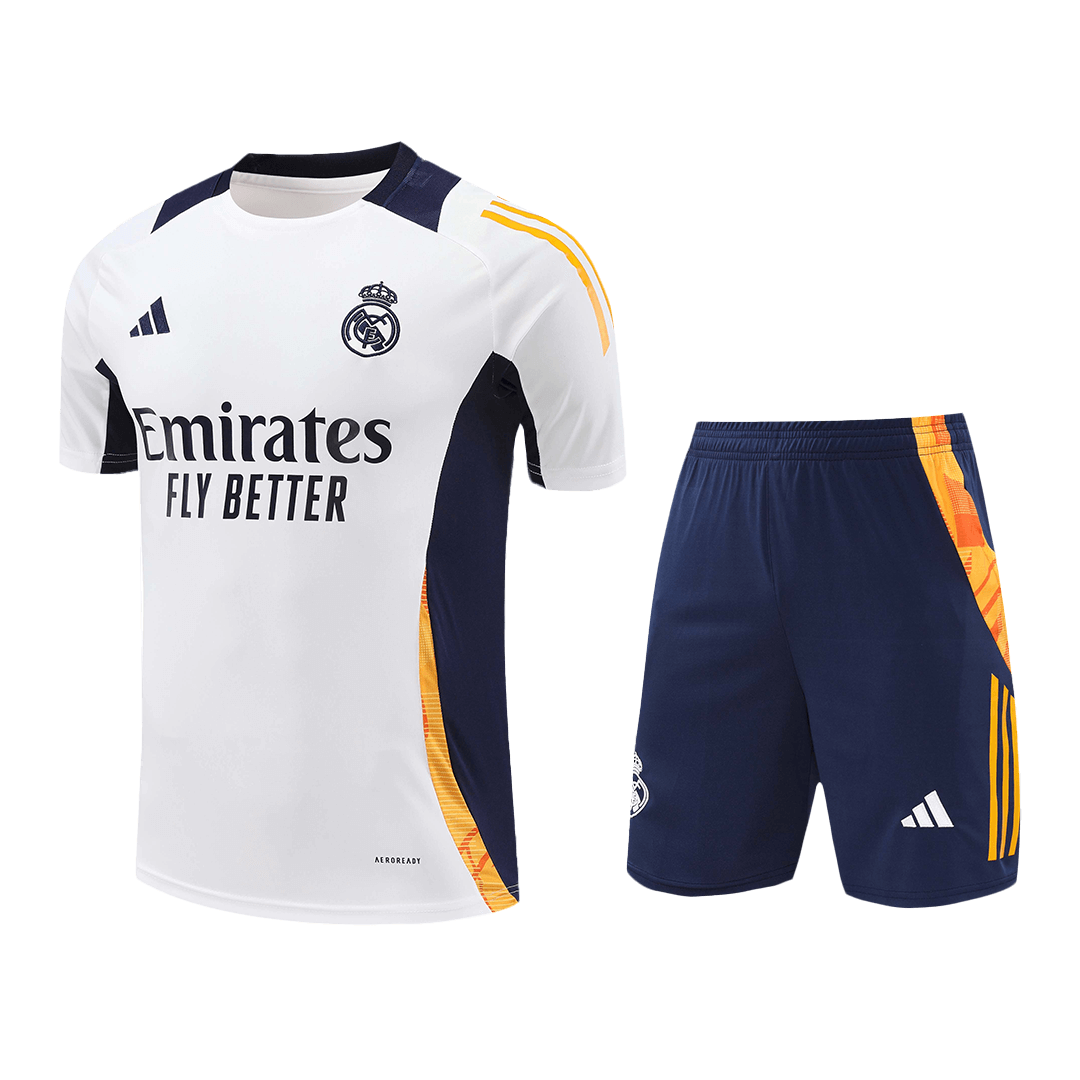 Real Madrid Pre-Match Soccer Jersey Kit(Jersey+Shorts) 2024/25 Top Soccer Jerseys Store