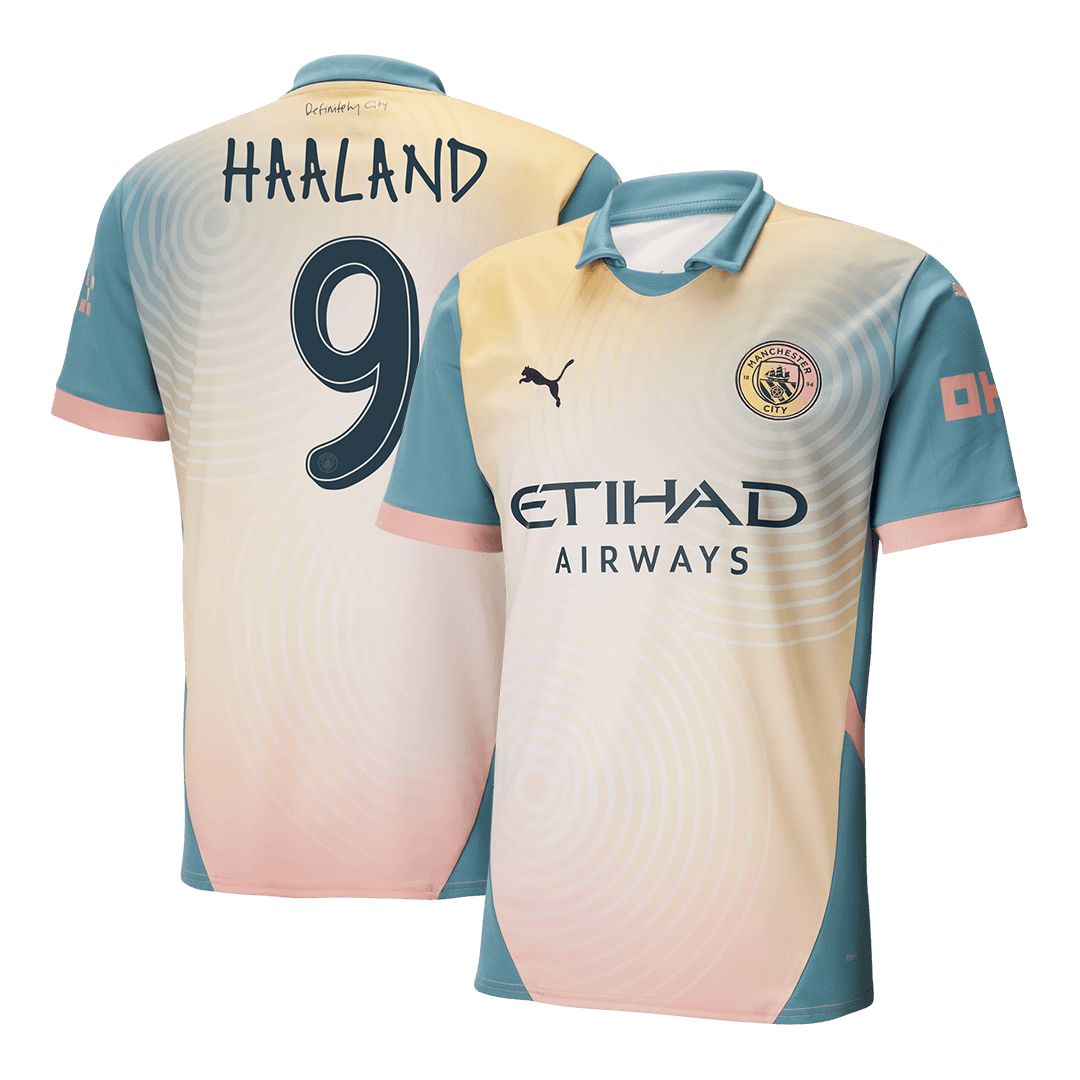 HAALAND #9 Manchester City Fourth Away Soccer Jersey 2024/25 - Definitely City Top Soccer Jerseys Store