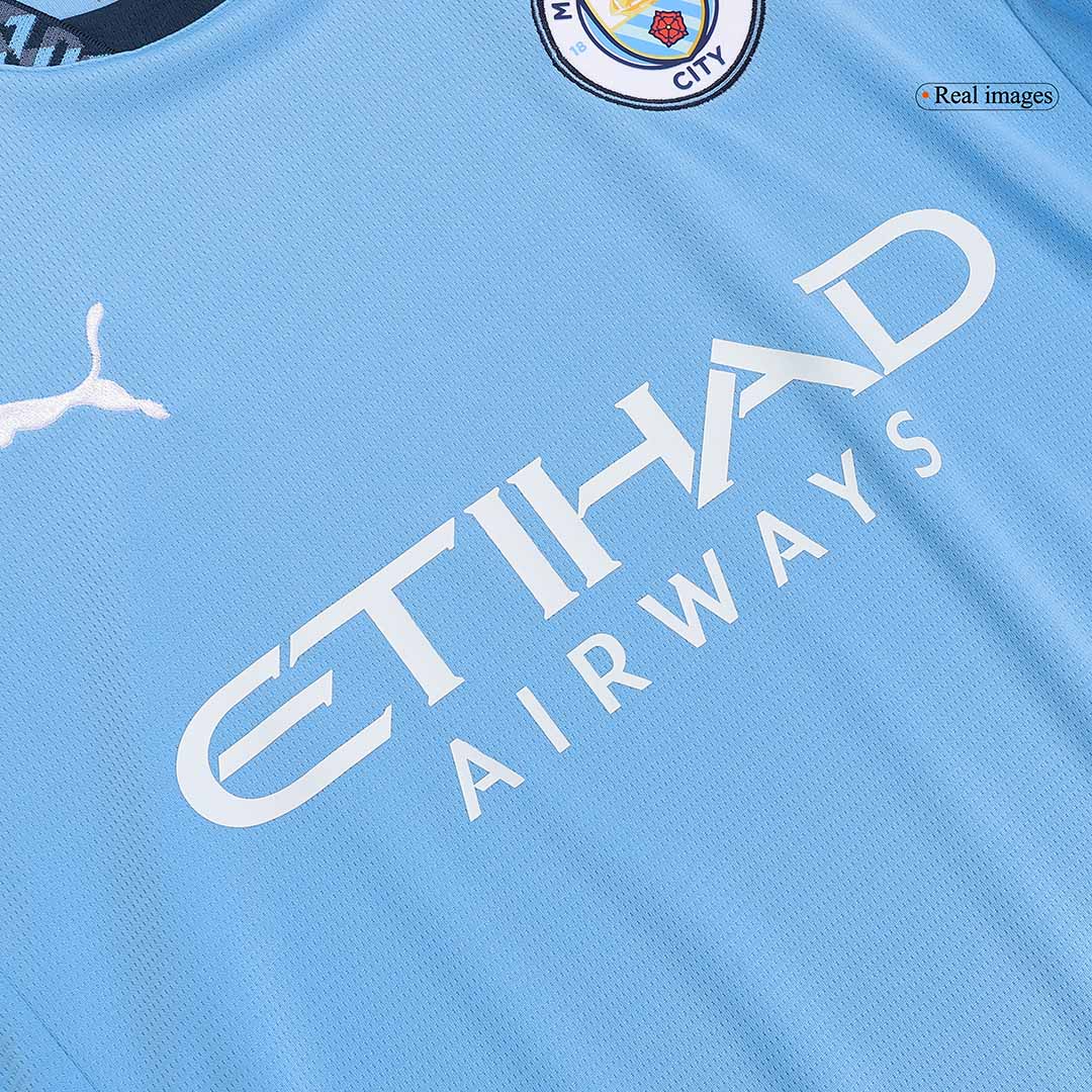 Manchester City Home Soccer Jersey Kit(Jersey+Shorts+Socks) 2024/25 Top Soccer Jerseys Store
