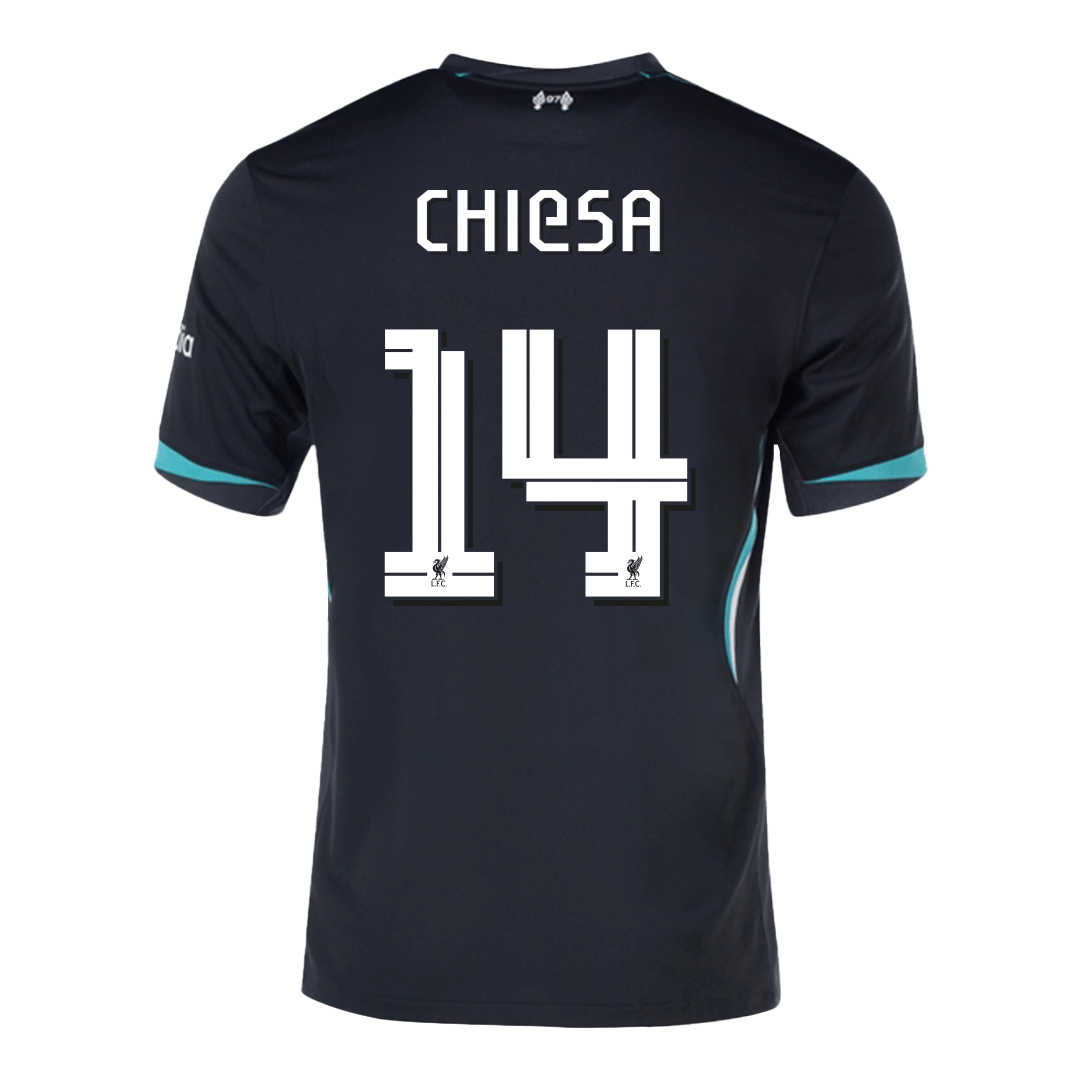 CHIESA #14 Liverpool Away  Soccer Jersey 2024/25 - UCL Top Soccer Jerseys Store