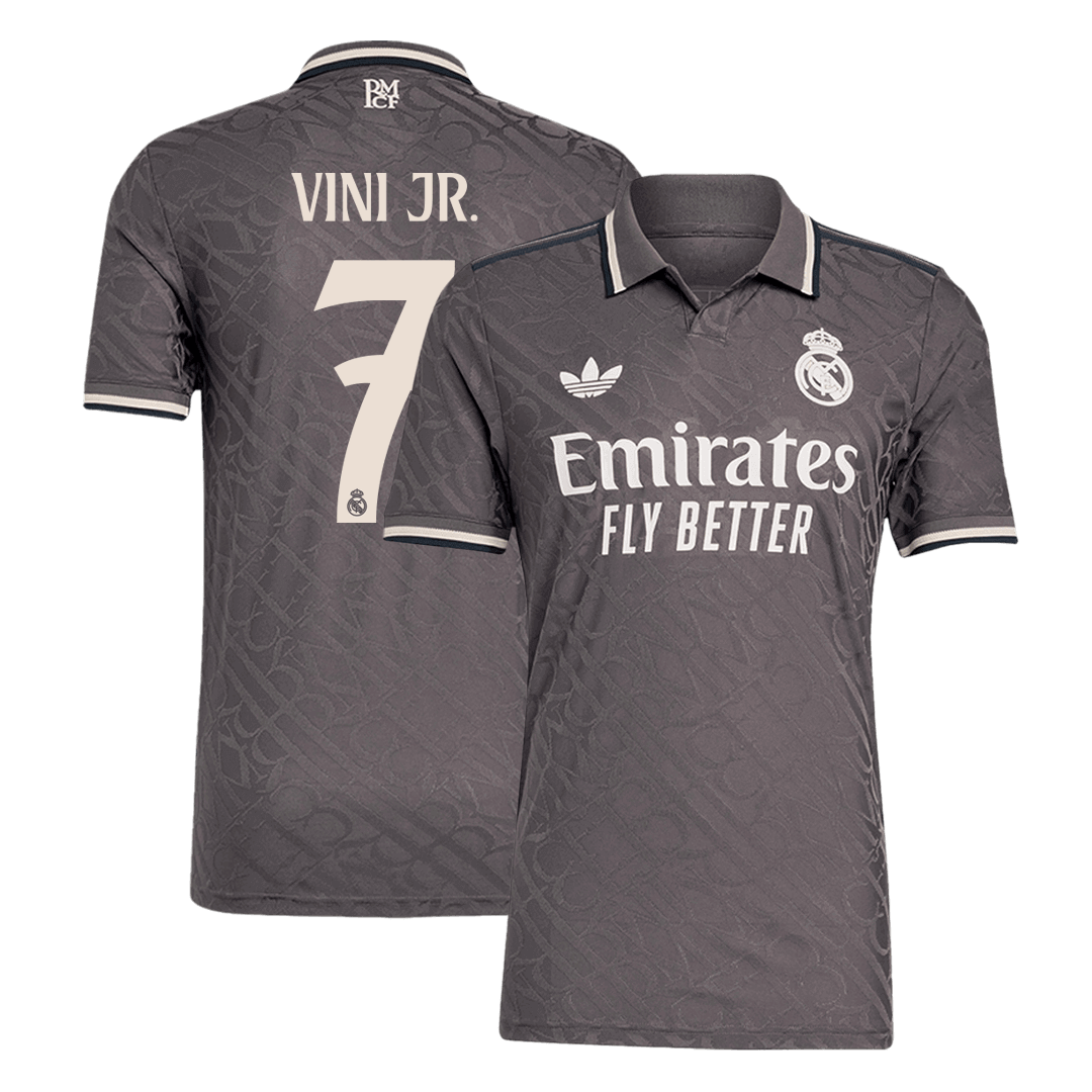 Player Version VINI JR. #7 Real Madrid Third Away Soccer Jersey 2024/25 Top Soccer Jerseys Store