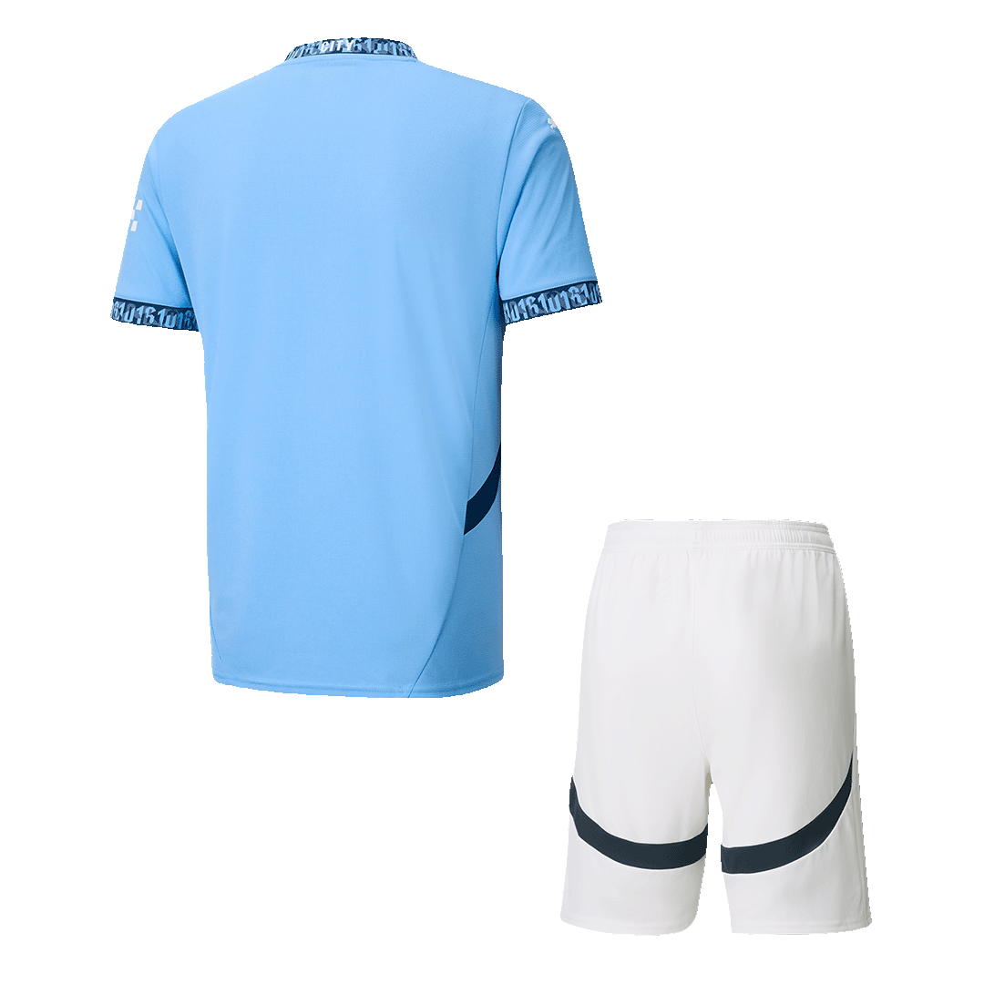 Manchester City Home Soccer Jersey Kit(Jersey+Shorts) 2024/25 Top Soccer Jerseys Store
