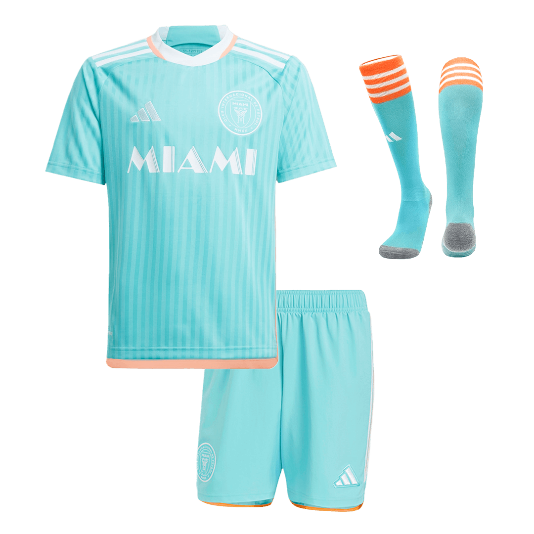Kid's Inter Miami CF Third Away  Soccer Jersey Kit(Jersey+Shorts+Socks) 2024 Top Soccer Jerseys Store