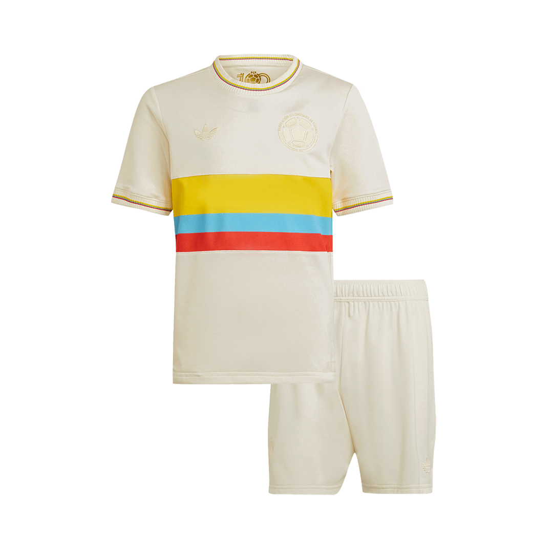 Kid's Colombia Soccer Jersey Kit(Jersey+Shorts) 2024 - 100th Anniversary Top Soccer Jerseys Store