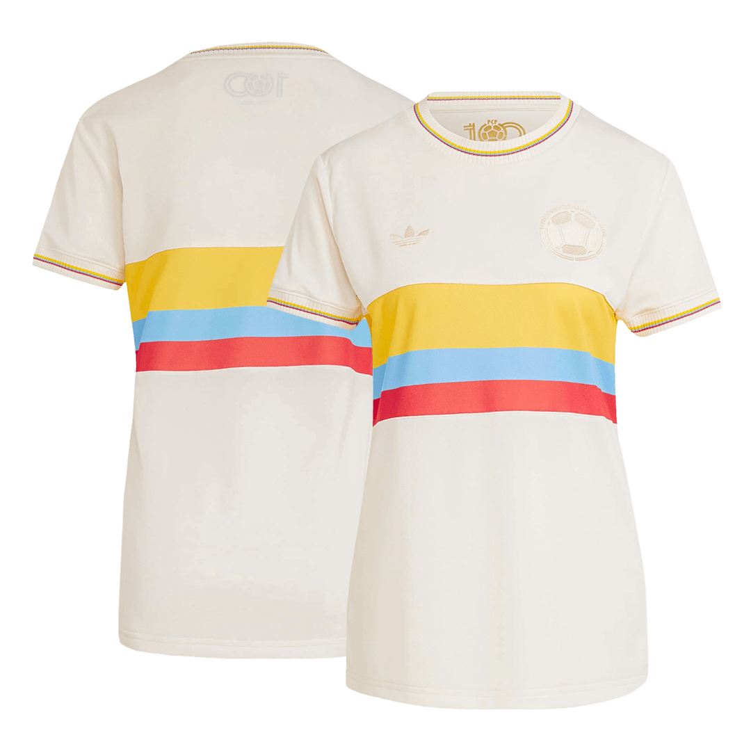 Women's Colombia  Soccer Jersey 2024 - 100th Anniversary Top Soccer Jerseys Store