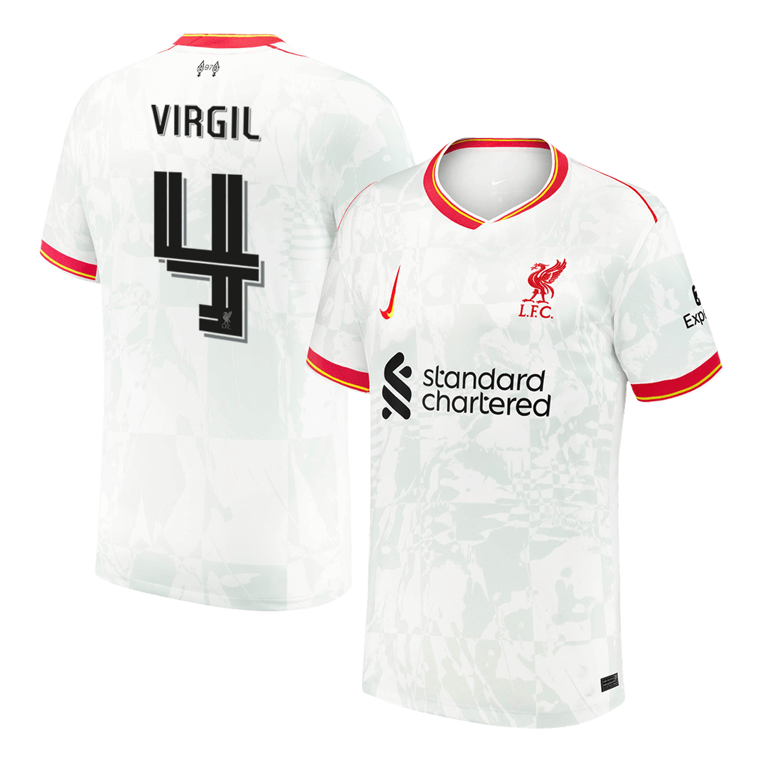 VIRGIL #4 Liverpool Third Away  Soccer Jersey 2024/25 - UCL Top Soccer Jerseys Store