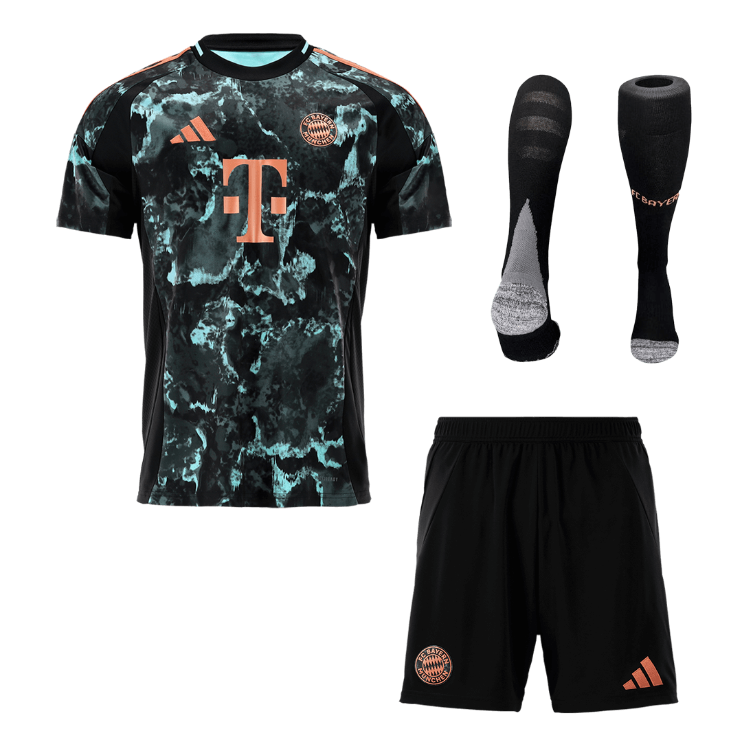 Bayern Munich Away  Soccer Jersey Kit(Jersey+Shorts+Socks) 2024/25 Top Soccer Jerseys Store