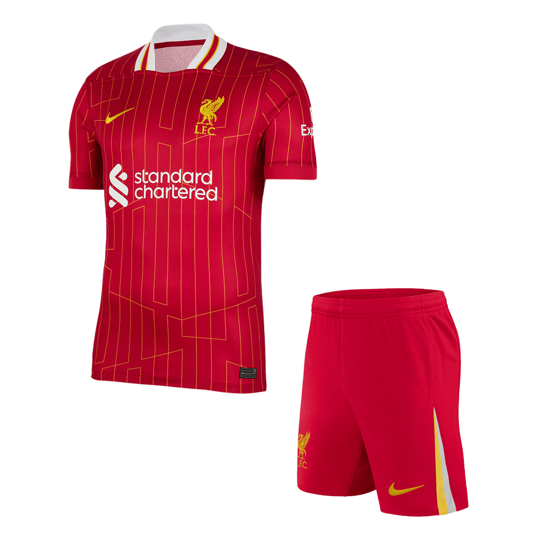 Liverpool Home Soccer Jersey Kit(Jersey+Shorts) 2024/25 Top Soccer Jerseys Store