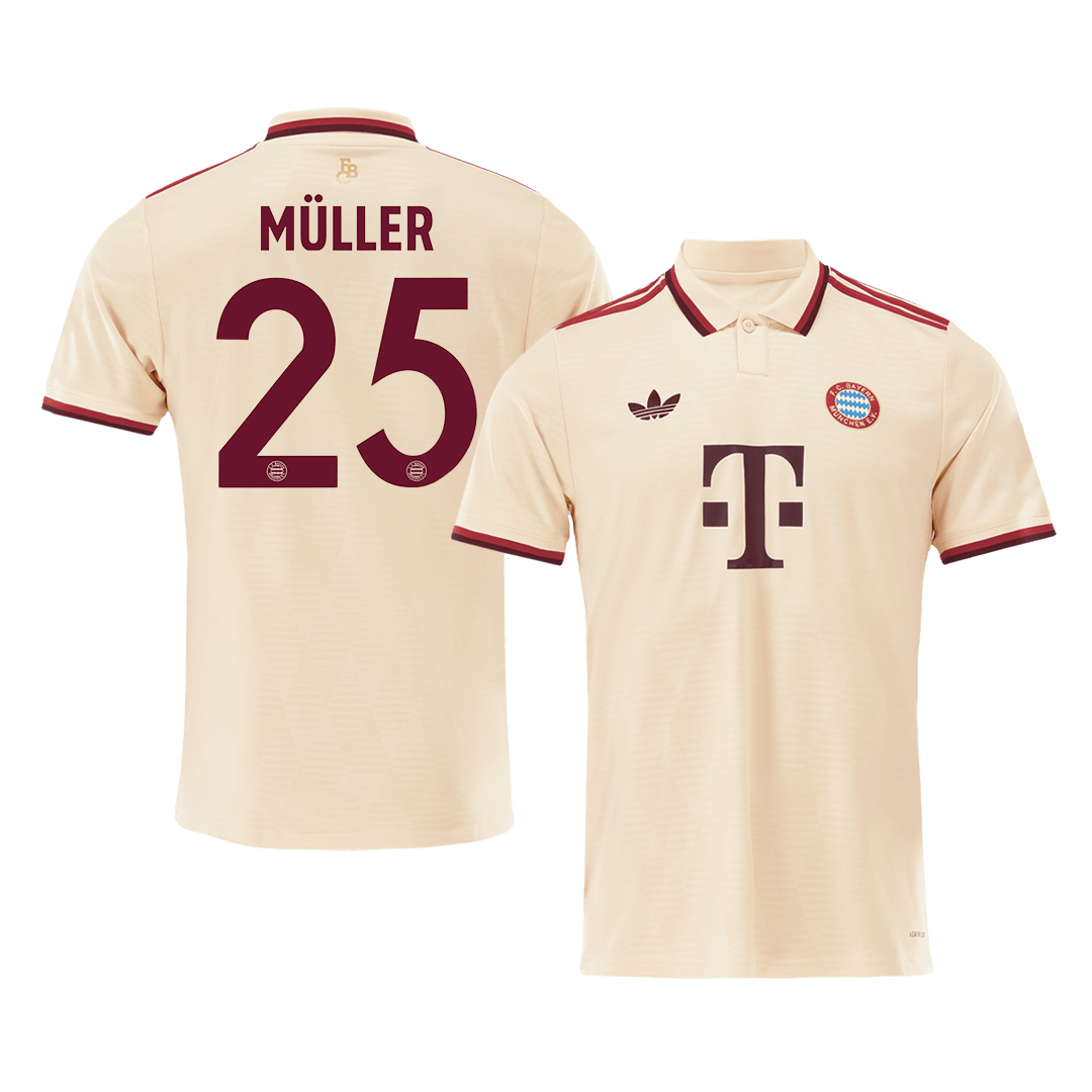 MÜLLER #25 Bayern Munich Third Away  Soccer Jersey 2024/25 - UCL Top Soccer Jerseys Store