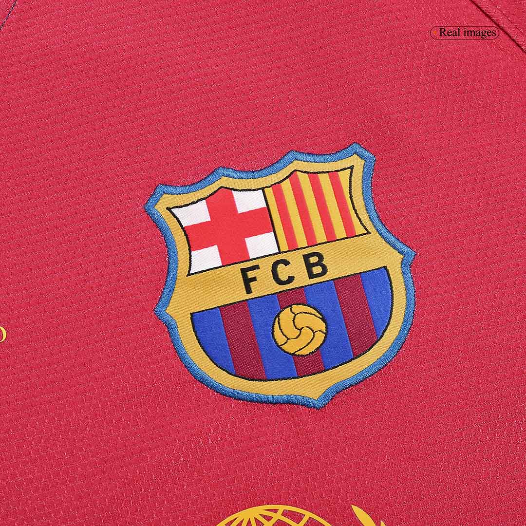 Retro A.INIESTA #8 2008/09 Barcelona Home Long Sleeve Soccer Jersey- UCL Final Top Soccer Jerseys Store