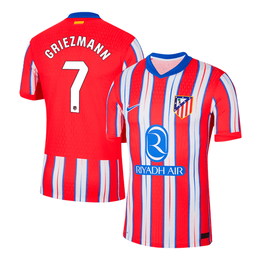 Player Version GRIEZMANN #7 Atletico Madrid Home  Soccer Jersey 2024/25 Top Soccer Jerseys Store