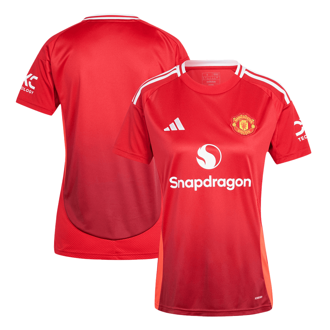 Women's Manchester United Home  Soccer Jersey 2024/25 Top Soccer Jerseys Store