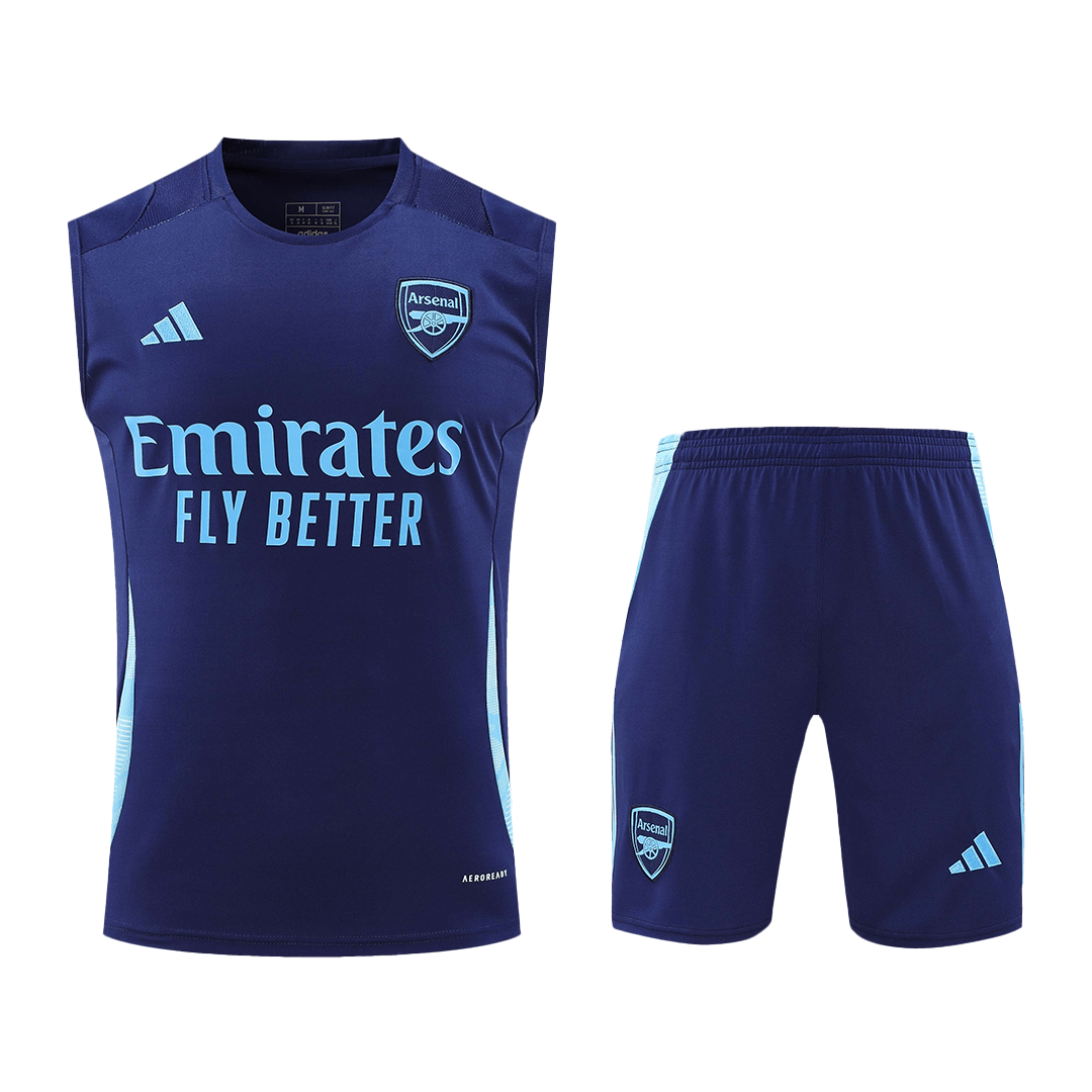 Arsenal Pre-Match Soccer Jersey Vest Kit(Jersey+Shorts) 2024/25 Top Soccer Jerseys Store