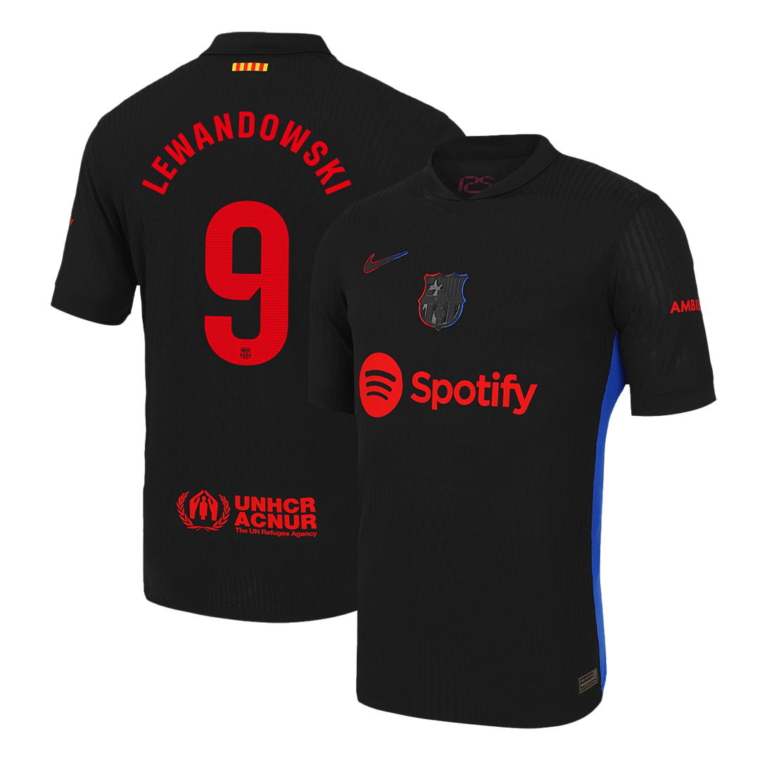 Player Version LEWANDOWSKI #9 Barcelona Away Soccer Jersey 2024/25 Top Soccer Jerseys Store