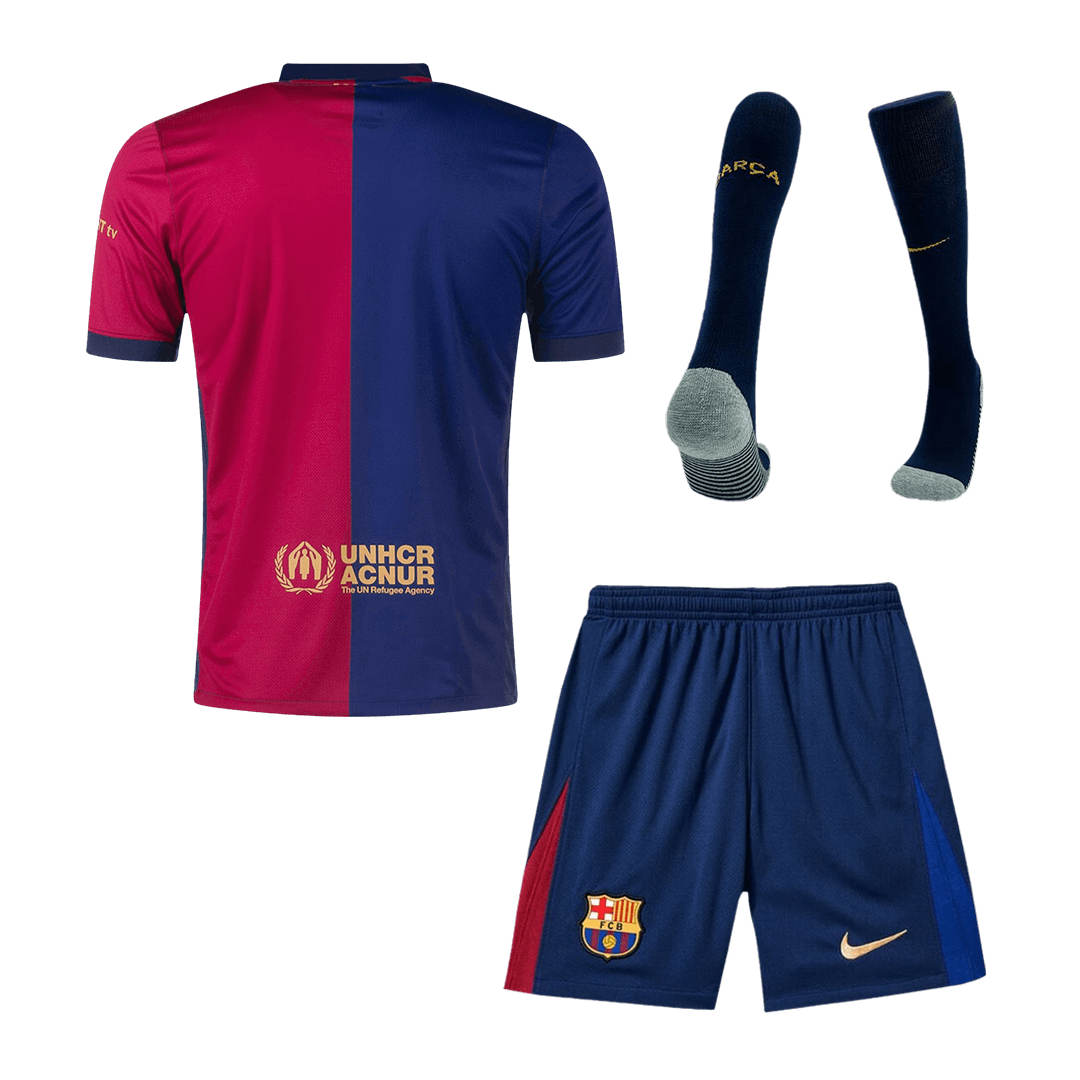 Barcelona Home Soccer Jersey Kit(Jersey+Shorts+Socks) 2024/25 Top Soccer Jerseys Store