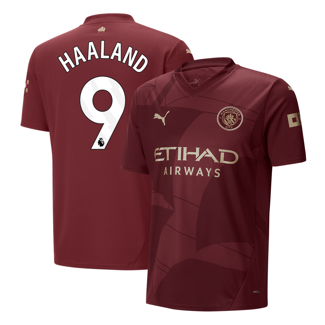 HAALAND #9 Manchester City Third Away Soccer Jersey 2024/25 Top Soccer Jerseys Store