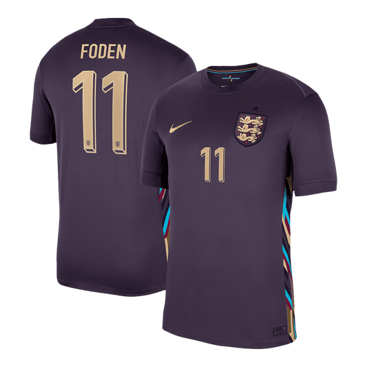 FODEN #11 England Away  Soccer Jersey Euro 2024 Top Soccer Jerseys Store