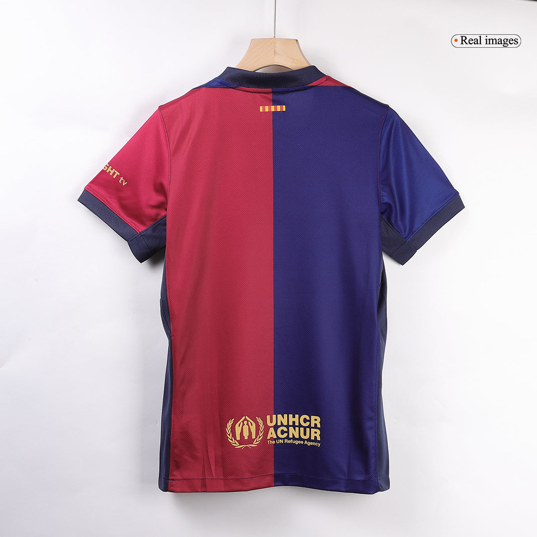 GAVI #6 Barcelona Home Soccer Jersey 2024/25- Spotify Logo Without Text Top Soccer Jerseys Store