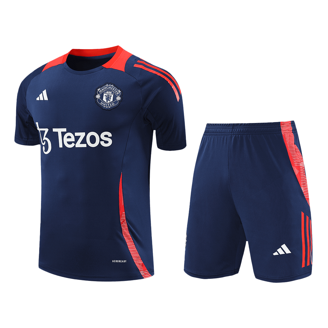 Manchester United Pre-Match Soccer Jersey Kit(Jersey+Shorts) 2024/25 Top Soccer Jerseys Store