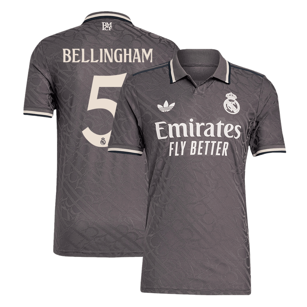 Player Version BELLINGHAM #5 Real Madrid Third Away Soccer Jersey 2024/25 Top Soccer Jerseys Store