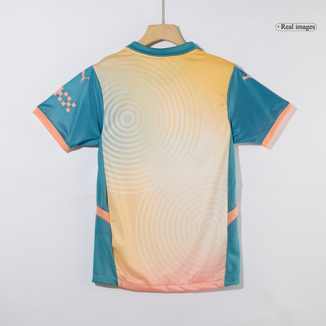 Player Version RODRIGO #16 Manchester City Fourth Away Soccer Jersey 2024/25- Definitely City (UCL) Top Soccer Jerseys Store